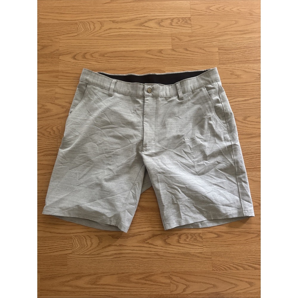 BYLT Premium Basics Kinetic Shorts Men's Light Gray XXL Golf Travel 9"